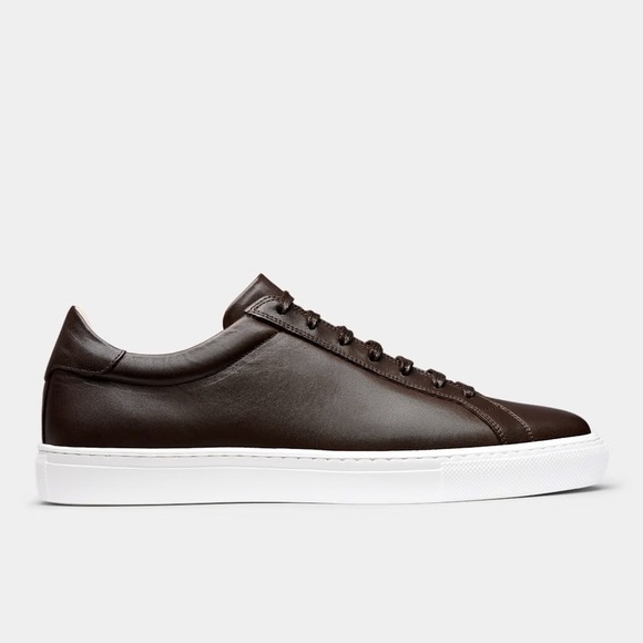 Suitsupply dark brown leather sneakers - size 43 (US 9.5 - 10) - Picture 5 of 12